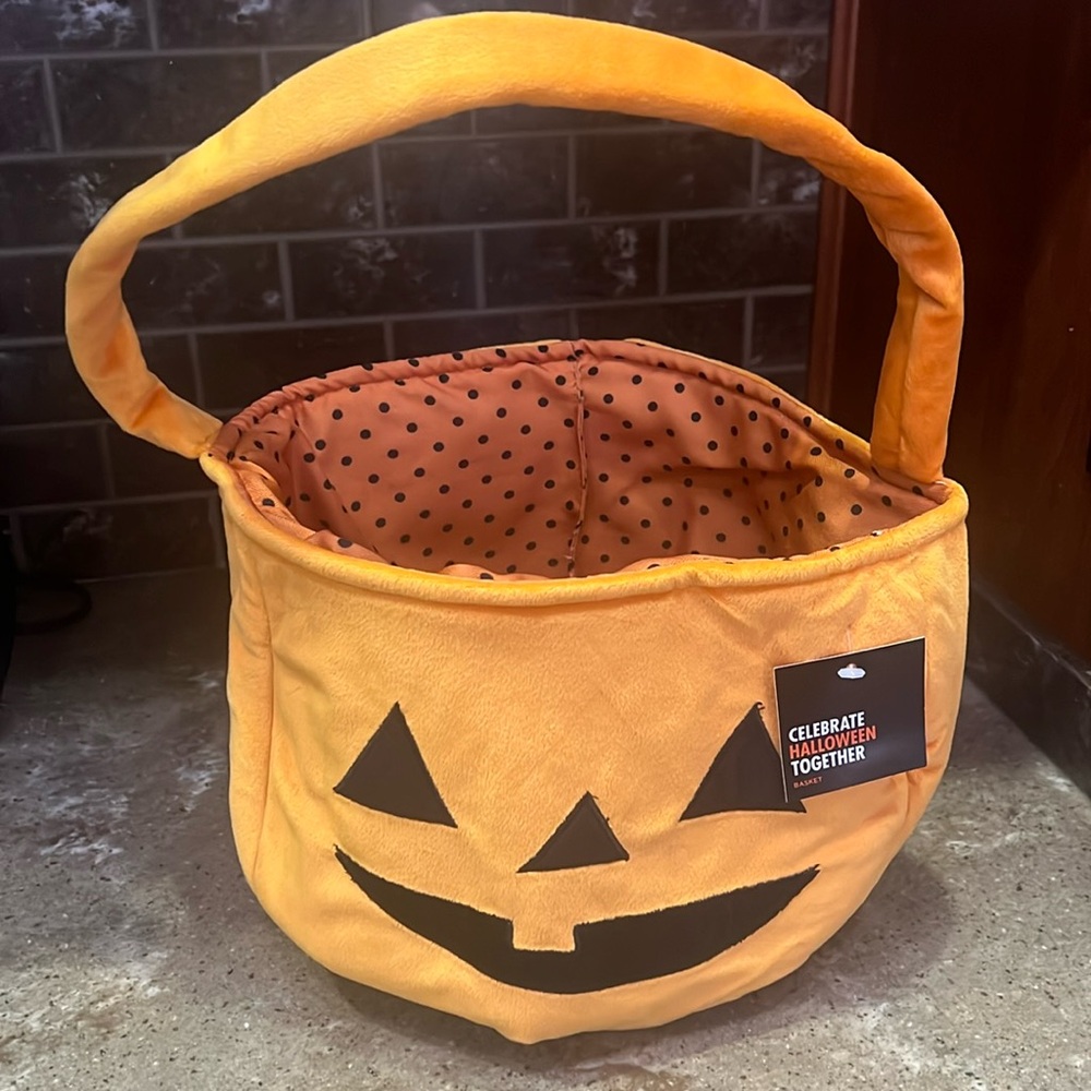 NWT PUMPKIN TRICK OR TREAT BAG
